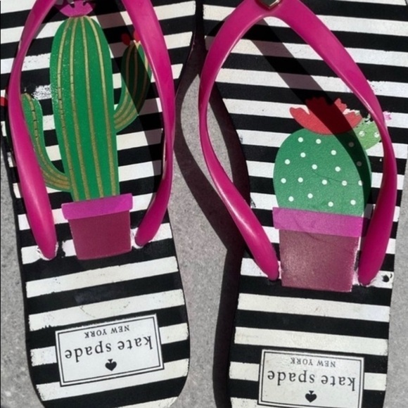 Cactus Striped Flip Flops - Picture 3 of 6